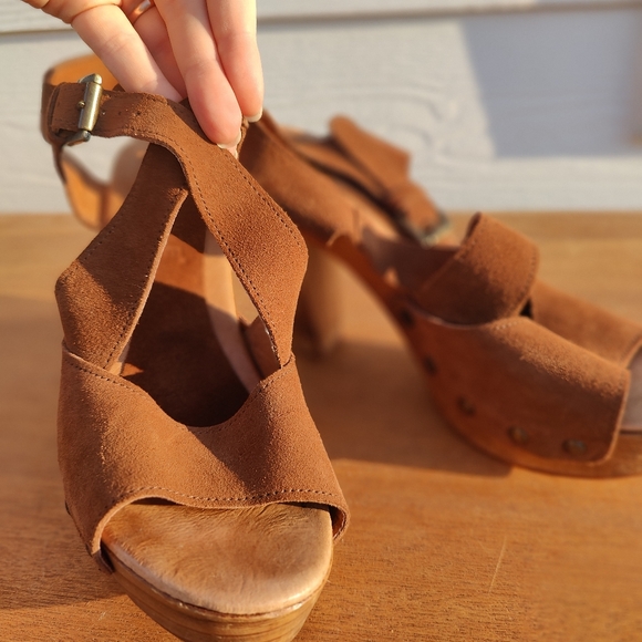 Laocoonte wooden platform block heels - Picture 6 of 9